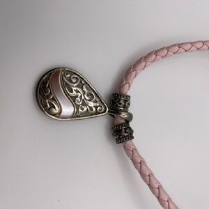 Rodeo Barbie Pink and Silver Pendant Necklace